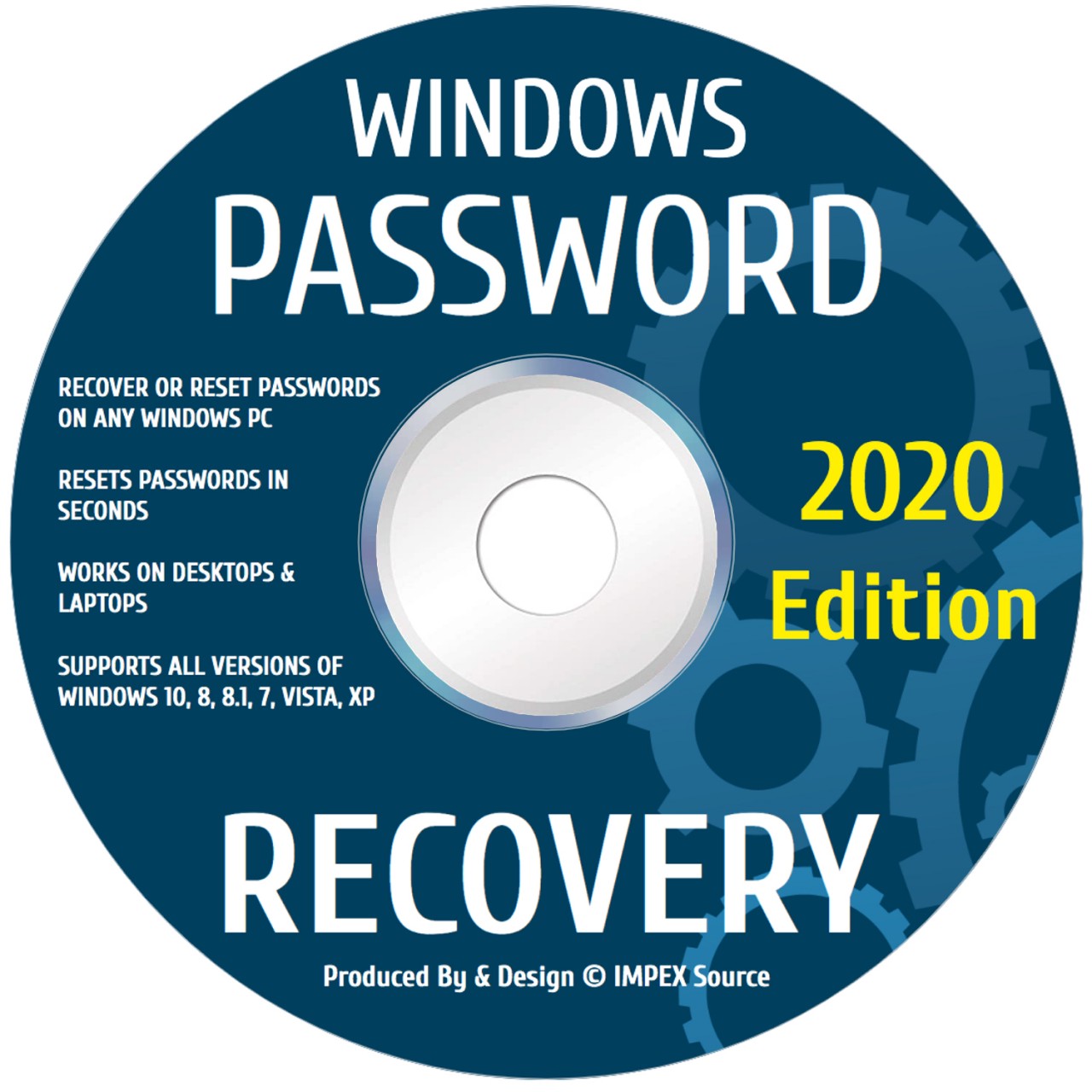 Windows Password Reset Recovery DVD